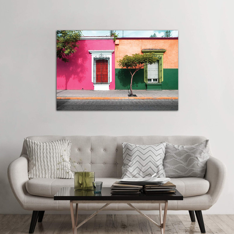 Mexican Colorful Facades by Philippe Hugonnard - Wrapped Canvas Print, 66.04 cm H x 45.72 cm W x 1.91 cm D