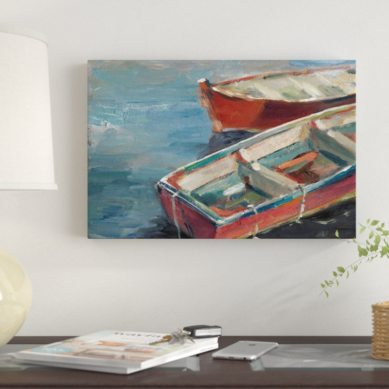 «By the Lake I», reproduction sur toile, H 40 po x l 60 po x P 1,5 po, Toile tendue, Pas de tapis