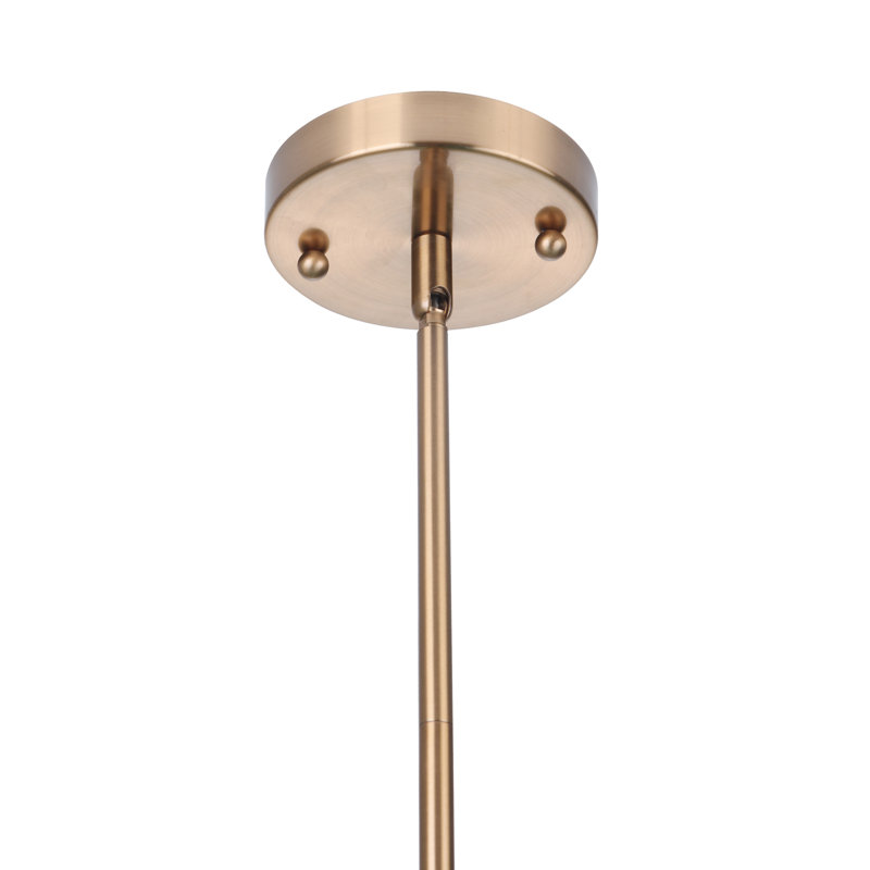 Luminaire suspendu unique à 2 lumières Retta, Laiton