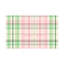 60 x 120 inch Soft Pink Green Plaid Tablecloth Scalloped for Rectangular Table Kitchen Dining