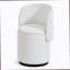 Stylish Upholstered Barrel Chair: 360° Swivel Vanity Stool For Bedroom & Dining Chair, Built-In Storage, Soft Padded Accent Seat, Multi-Functional For Dressing/Dining, Free Cat Bed Stool Included,