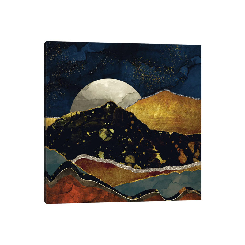 Nuit de bronze SpaceFrog Designs, H 12 po x l 12 po x P 0,75 po, Pas de tapis, Toile tendue