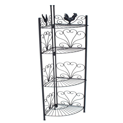Culebra 151cm H x 41cm W Metal Corner Bookcase