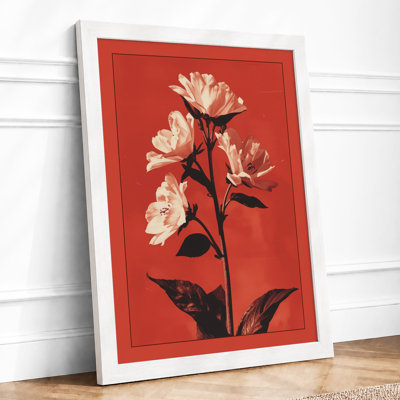Flowering Plant Study Botanical - Framed Print
