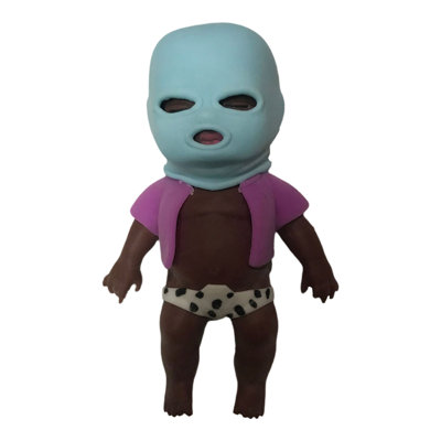 Masked Bandit Doll Desktop Masked  Doll Desktop Decompression Toy Masked  Doll Set Sand TPR   Pinch Squeezable Toys Soft Squeezing Pressure Reducing Toys