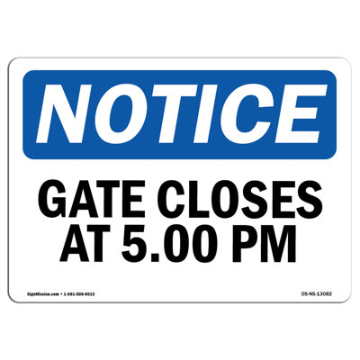 Notice Sign