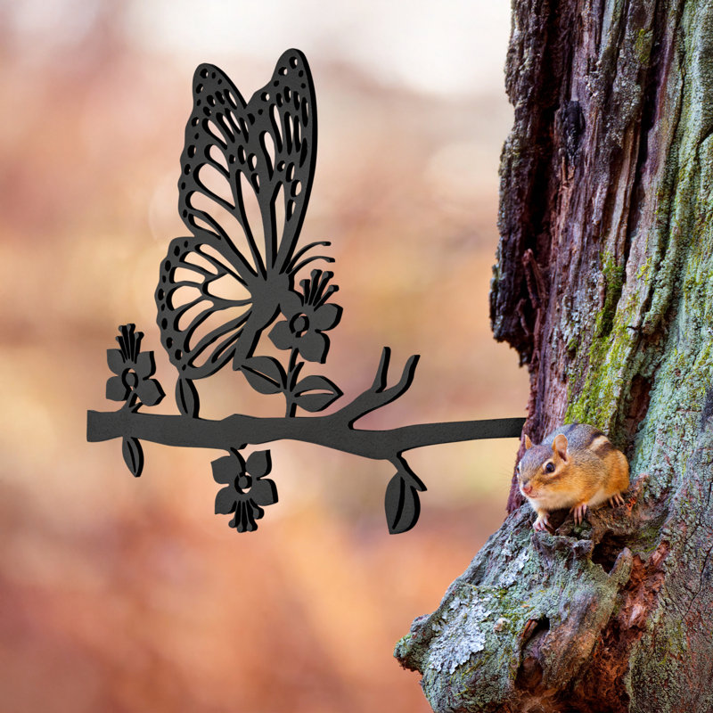 Tree Spike Silhouette - Butterfly