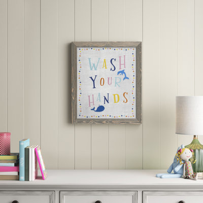Lavez vos mains - Cadre photo sur toile