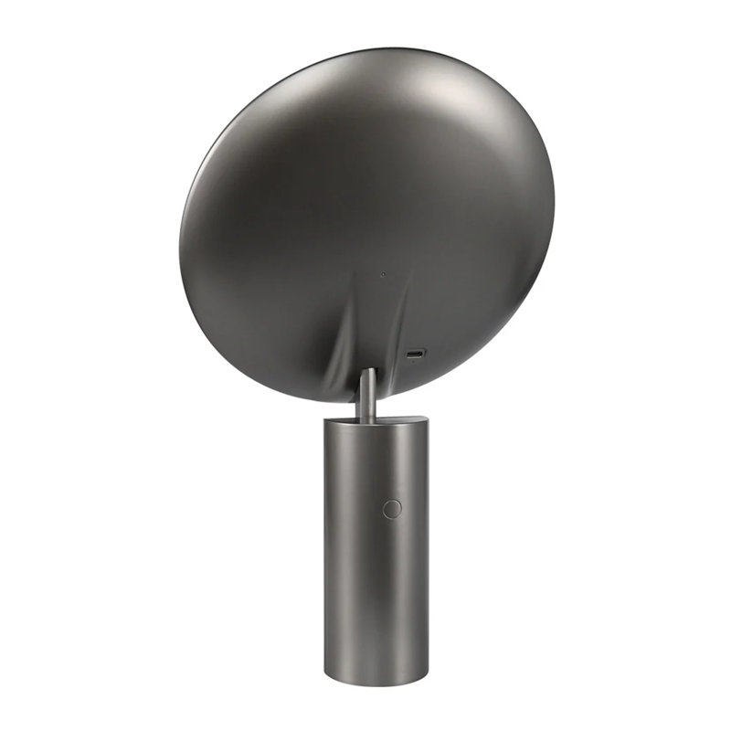 Miroir de maquillage portatif à DEL Tritone Gravity, Gris anthracite