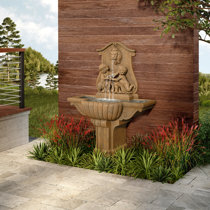 Sunnydaze Decor Grecian Column Inspired 3-Tier Outdoor Water Fountain