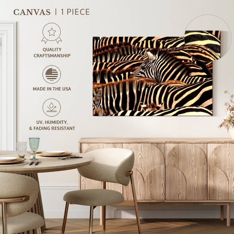 Brampt Serengeti Zebra Stripes, 34" H x 51" W