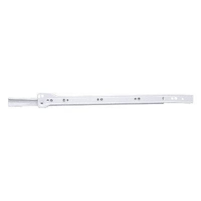 Glissières de tiroir à fermeture latérale 22 po - Extension 3/4 capacité 75 lb. Finition blanche