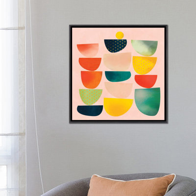 «Mid Century Geometric Half Circles» par Ana Rut Bré - impression d'art graphique