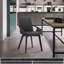 Chaise avec accoudoirs en lin Allis-1049796969