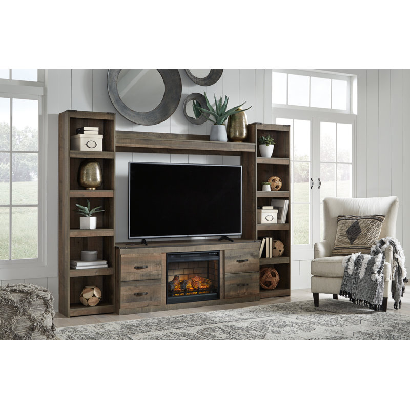 Juquana 4-Piece Entertainment Center With Electric Fireplace