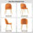 Velvet Upholstered Stacking Side Chair-748443230