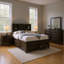 Ensemble de chambre à coucher grand lit 4 pièces Simo avec tiroirs, noir-118445313-118445315