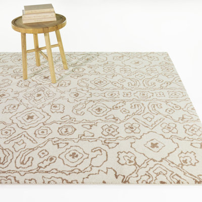 Tapis traditionnel biologique Stuart Beige
