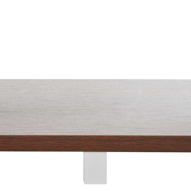 Mccarrell TV Stand, Walnut/White