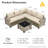 Wahkon Wicker/rattan 5 - Person Wicker Sectional Seating Group with Lighted Coffee Table, Modern Modular Outdoor Conversation Set with Cushions-665485319