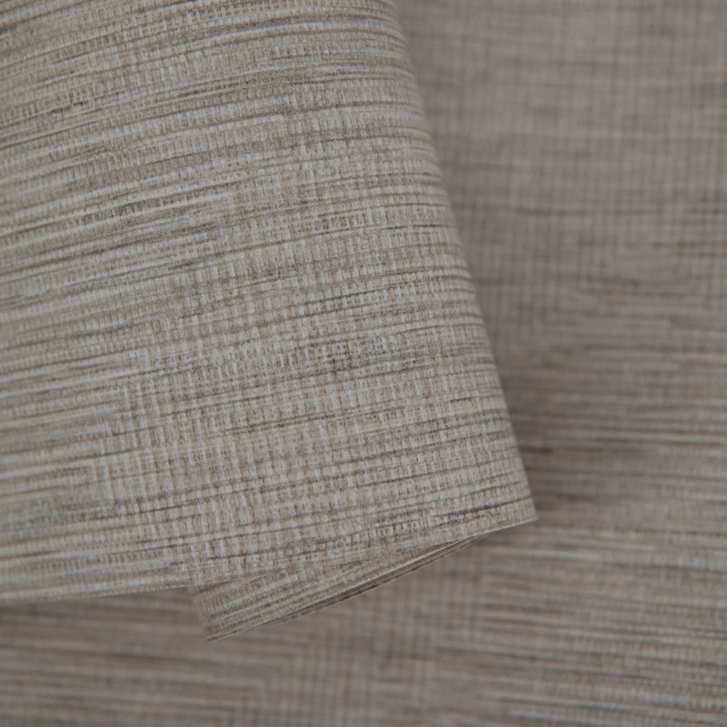 Cerra Collection Rio Woven Design Wallpaper Roll, Dark Beige