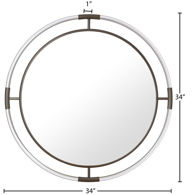 Miroir Ingimar, Argent brossé