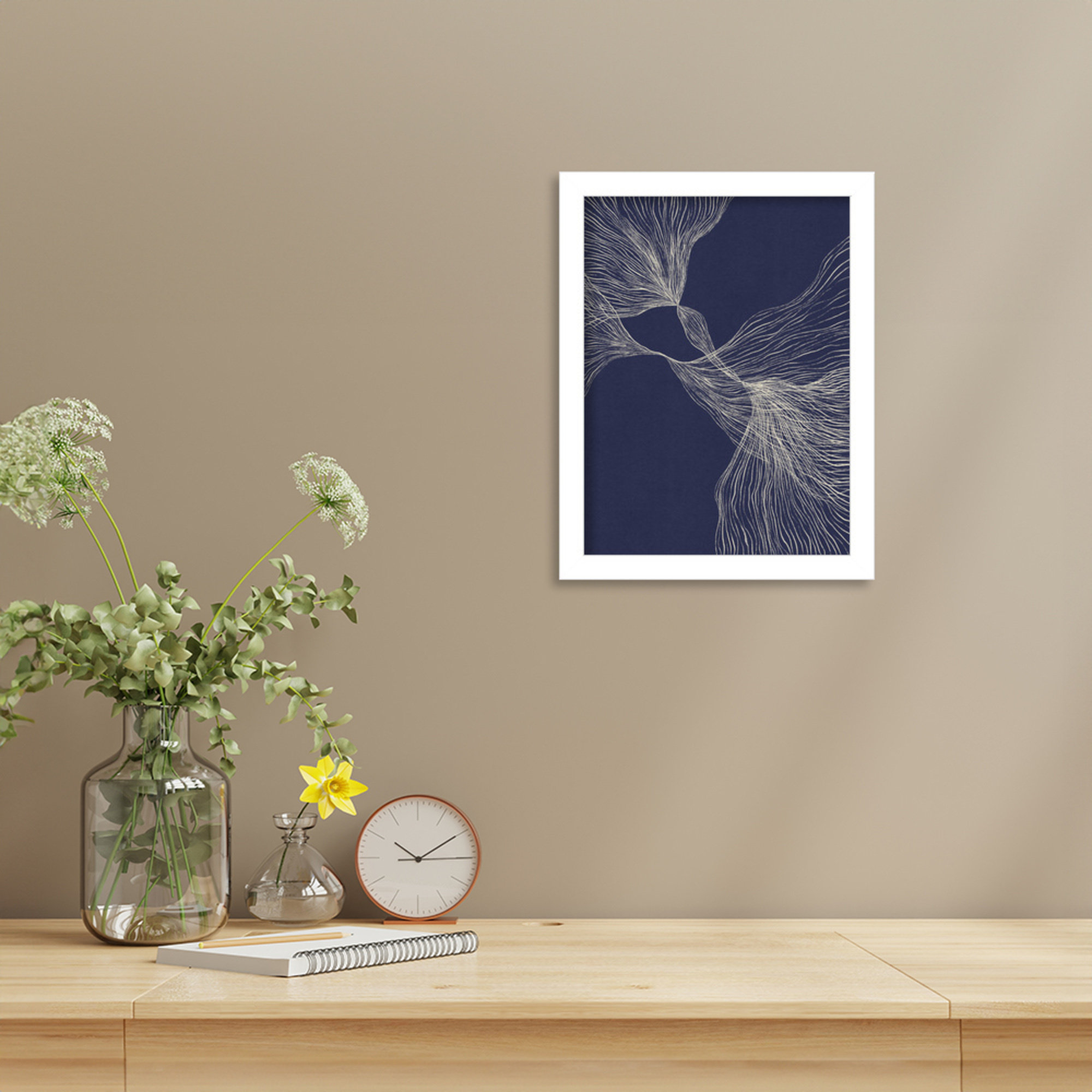 Interaction 1 by Alisa Galitsyna, 13" H x 10" W x 1" D, White