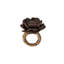 Camellia Napkin Ring Brown