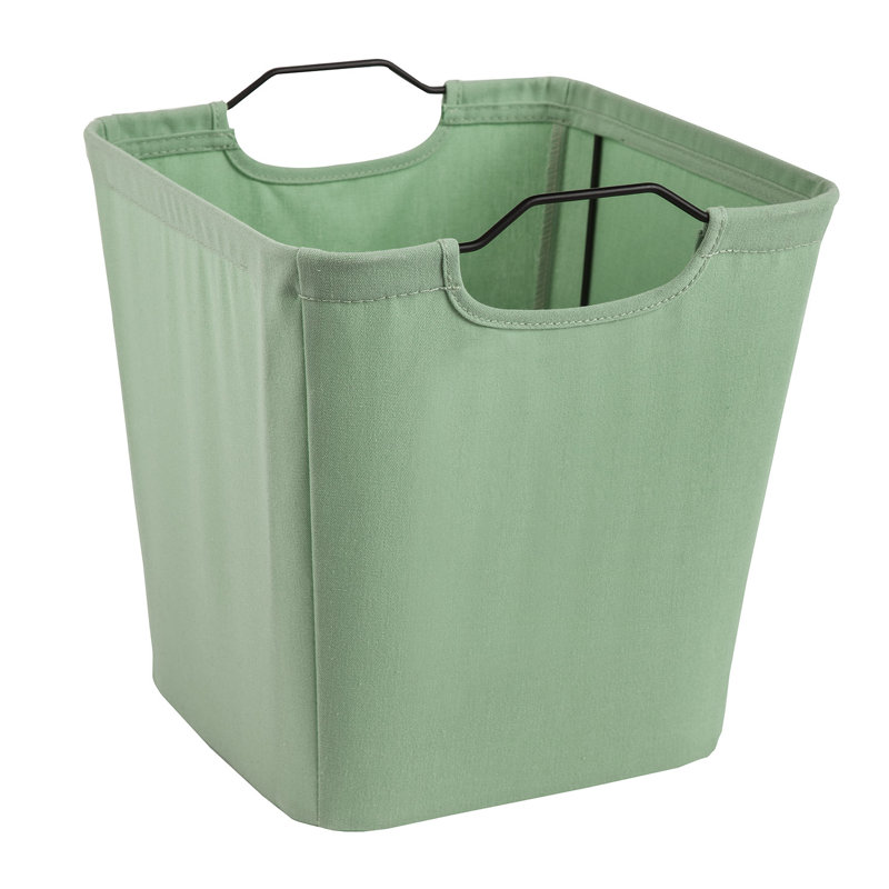 Cubeicals Wire Frame Handle Storage Bin, Light Green