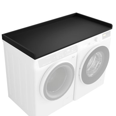 Kaboon Washer Dryer Countertop with Edge Rails, 27.5" x 54", Laundry Room Organization