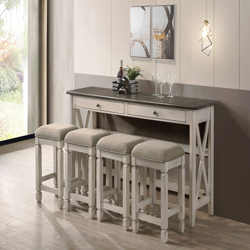 Console avec 4 tabourets