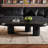 Modern Black Cloud  46" Coffee Table With 3 Legs For Living Room,Bedroom-1033036304