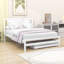 Lit plateforme double en bois avec lit gigogne simple-51847511
