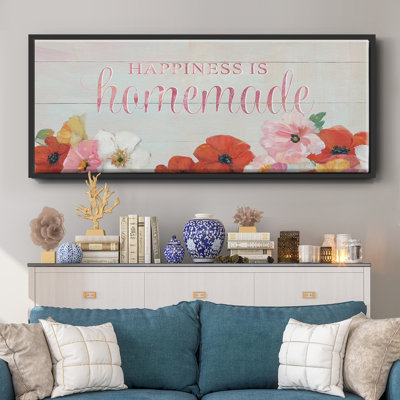 Le bonheur est fait maison - toile encadrée
