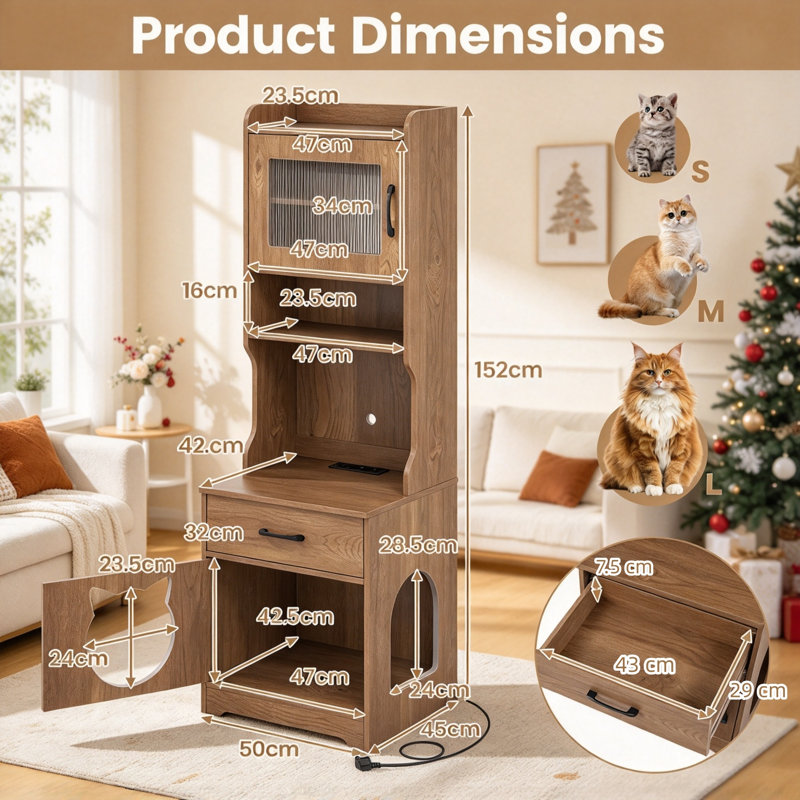 50 cm W Shelving Unit, Natural