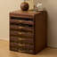 Nut-brown Rectangular Solid + Manufactured Wood Jewellery Armoires
