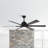 Breezelite Modern 65" Matte Black LED Downrod Ceiling Fan