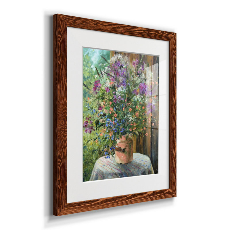 " Farmhouse Bouquet " Painting Print, Maple, 24" H x 18" W x 1.5" D