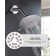 Single Handle 5-Spray Patterns Round Shower Faucet 1.8 Gpm With Corrosion Resistant And Tub Spout