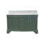 Ensemble de meuble-lavabo double 60 "avec comptoir vert sauge et comptoir en marbre de Carrare Katherine-874061105-874061101