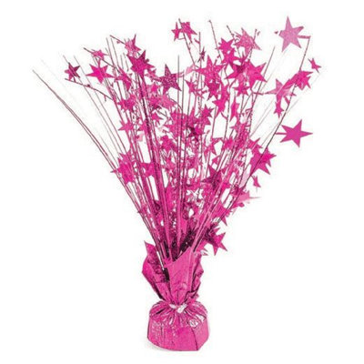 PMU Starburst Balloon Centerpiece - Perfect Party Décor - 15in / 7.34cm Hot Pink Pkg/12