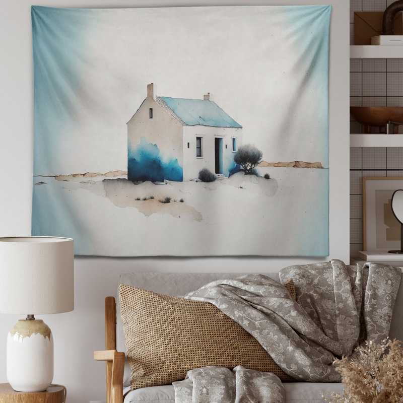 Tapisserie en polyester Countryhouse at Sunset V, H 32 po x l 39 po