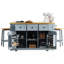 Ensemble de 3 îlots de cuisine avec grand abattant, prise de courant et support de rangement interne (avec 2 tabourets)-2132848002