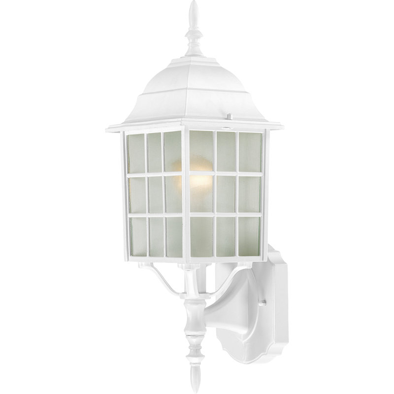 Lanterne murale d'extérieur 1 ampoule Sorrells, Blanc
