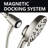 8-Setting Handheld Shower Head, 5 Inch Face, Magnetic Docking System, 72 Inch Stainless Steel Hose-123283471