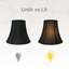 Royal Designs, Inc. BSO-704-12BLK / GL, abat-jour de base en forme de cloche véritable, 6,5 x 12 x 10,5, noir avec or-1925494024-1925494021