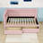 Twin Size Upholstered Daybed with USB Ports and LED Lighting-1572637160