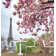 Lauren Eiffel Tower in the Spring 9' L x 108" W 6-Panel Wall Mural