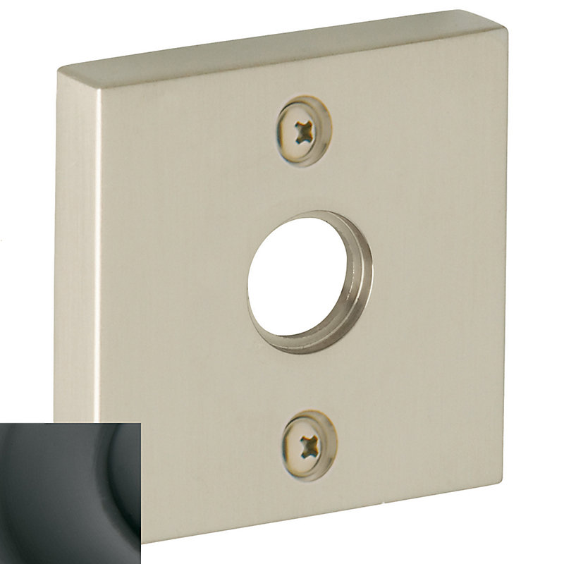 Square Emergency Release Trim Rose/Rosette, 2" H x 2" W x 0.4" D, Oil Rubbed Bronze
