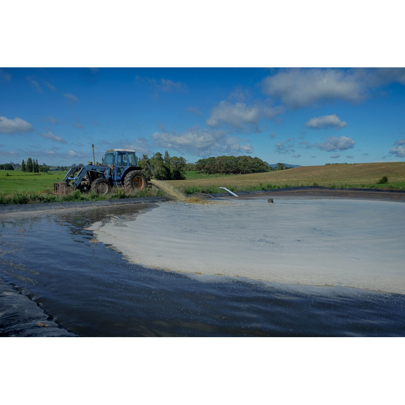 Attalla Tractor and Effluent Pond. 1 Piece Wrapped Canvas Wall Art, 51cm H x 76cm W x 3.8cm D